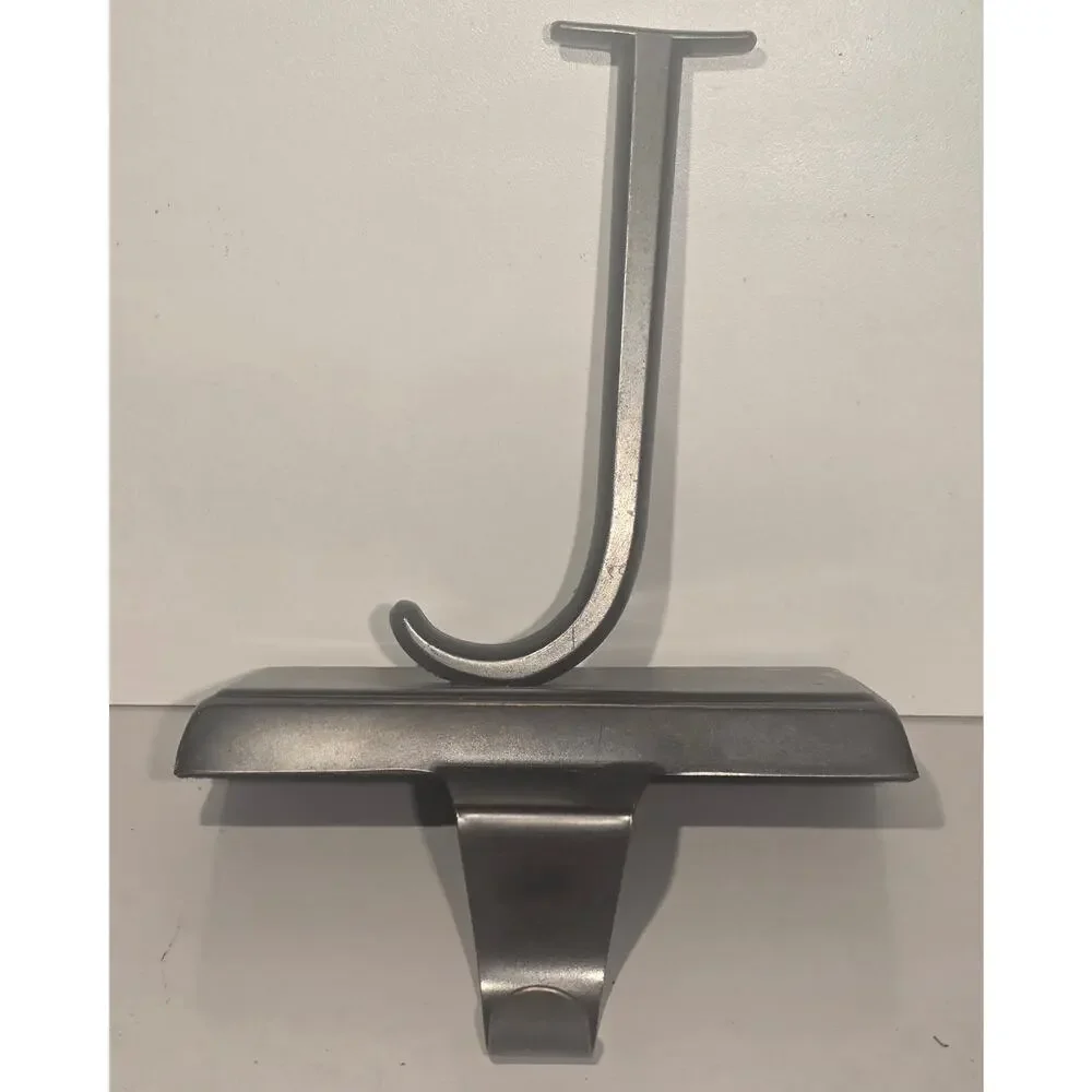 Pottery Barn JOY Stocking Holders 4 Piece Picture Frame Christmas Mantel Hooks